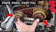 HOW TO FIX CODE P0015, CODE P0016, CODE P0017 ANY CAR, ENGINE LIGHT ON