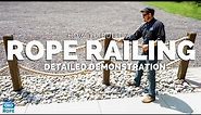 How to Build a Rope Fence | Make a Rope Railing | DIY Demonstration