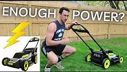 RYOBI Electric Lawn Mower Unboxing & Review!