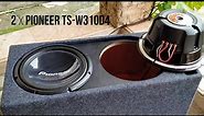 DIY subwoofer box for dual Pioneer TS-W310D4