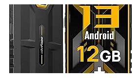Ulefone Armor X13 Rugged Cell Phones 2023, 50MP+24MP+8MP Cameras Unlocked Smartphone, 12+64GB Storage, 6.52” Screen, 6320mAh, Android 13, NFC,GPS,Dual 4G Volte T-Mobile Rugged Phones(Orange)