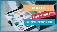 Matte Printable Vinyl Sticker Paper for Inkjet Printer -Waterproof - White Decal Paper | Homsto