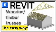 Revit timber roofs | Wooden timber trusses in revit | The easy way!