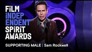 SAM ROCKWELL wins Best Supporting Male at the 2018 Film Independent Spirit Awards