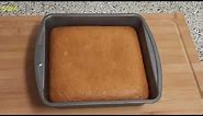 8 Inch Square Vanilla Cake|8 Inch Cake Eggless Vanilla Cake|8 Inch Cake Recipe