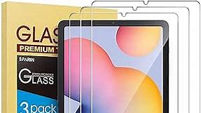SPARIN Screen Protector for Samsung Galaxy Tab S6 Lite 10.4 Inch(2024/2022/2020), 3 Pack 9H Hardness Tempered Glass with S Pen Compatible, Scratch Resistant, Bubble Free