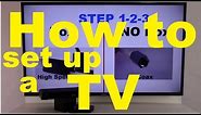 How to set up a TV