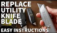 How to Change Utility Knife Blade - Replacing Utility Knife and Box Cutter Blade