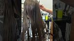SIX INCHES OFF lONG HAIR BEFORE & AFTER