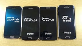 Samsung Galaxy S6 Edge VS A5 VS S5 VS S4 - Speed Test!