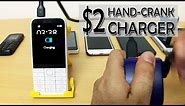 Hand crank USB charger for phones Complete review!