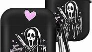Ulirath Case for AirPod 2/1 Skull Funny Unique Design Unique Scary Cute for AirPods Air Pods 1st/2nd Design Skeleton Cover Cases Skin for Boys Girls Kids Skull
