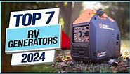 Top 7 Best RV Generators 2024