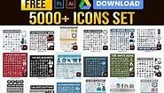 5000+ Icons set vector Files Free Download all icon set photoshop illustator tutorial