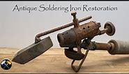 Antique Soldering Iron Restoration ( Blow torch )