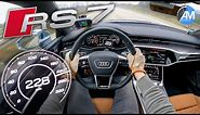 NEW! Audi RS7 (600hp) | Launch Control & 100-200 km/h acceleration🏁 | by Automann in 4K