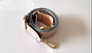 Black Striped Jacquard Strap Wide Purse Strap Replacement Adjustable Crossbody Handbag Strap Belt