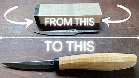 How To Make & Fit A Carving Knife Handle - Soulwood Creations (aka Peter Kovacs)