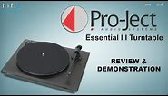 Project Essential III Turntable Review & Demonstration