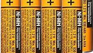 8 Pack HHR-65AAABU NI-MH Rechargeable Batteries 1.2V 630mAh AAA Battery for Panasonic Cordless Telephone Batteries