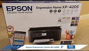 Epson Expression Home XP 4205 unboxing and setup