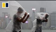 Super Typhoon Saola hits Hong Kong