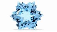 5.3cts Sky Blue Topaz 10x10mm Snowflake  (I)