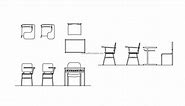 Classroom Chairs - Free CAD Drawings