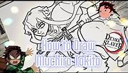 How to draw Muchiro Tokito (Kimetsu no Yaiba)