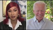 Cardi B and Joe Biden’s CANDID Conversation About Racial Equality, Free College and Healthcare