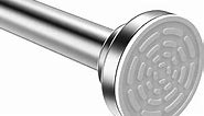 TEECK Shower Curtain Rod, 40-73 inch Adjustable Tension Spring, Premium Stainless Steel, Anti-Slip, No Drilling, No Rust, Never Collapse, for Bathroom, Easy to use