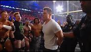 Arrests are made during the chaotic aftermath of the WWE Triple Threat Match: Hell in a Cell 2011