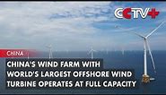 China's Wind Farm with World's Largest Offshore Wind Turbine Operates at Full Capacity