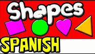 Learn the SHAPES in SPANISH for Kids (with Learning Time Fun Spanish Videos)