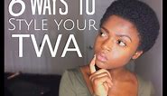 6 Cute Ways to Style Your natural TWA 3c 4a 4b & 4c friendly