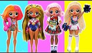 LOL OMG Doll Love Story, School Routine, Cheerleading & Gymnastics Videos