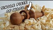 Captive Ring Baby Rattle - No special tools required! (Wood turning)