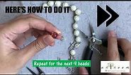 How to make a bracelet rosary by @theartroomshop