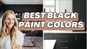 BEST BLACK PAINT COLORS for interiors & exteriors | Top 6 Black Paint Colors for 2024