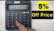 Best Way to Calculate 5 Percent Off a Price on Calculator