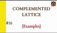10. Complemented lattice || Complemented lattice examples | Lattice in Discrete Mathematics #Lattice