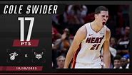 FIVE 3-POINTERS in the 4th QUARTER 🤯 Cole Swider after he WENT OFF for the Heat 💪 | NBA on ESPN