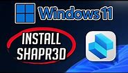 How to Download and Install Shapr3d app in Windows 11 / 10 PC or Laptop