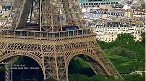 Aerial Footage / Paris with the Eiffel tower