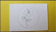 How to Draw Violet Flower step by step