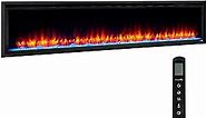 SIMPLIFIRE Allusion Platinum 72" Linear Electric Fireplace - Black, SF-ALLP72-BK