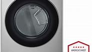 LG 7.4 Cu. Ft. Graphite Steel Smart Front Load Gas Dryer With AI Sensor Dry & TurboSteam - DLGX5501V