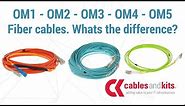 OM1 - OM2 - OM3 - OM4 - OM5 Fiber cables - What is the difference?