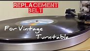 How To Replace Belt And Test Vintage Turntable : AKAI AP-B10c