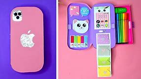 how to make а pencil box form cardboard // diy Iphone 12 Pro Max Notebook Organizer